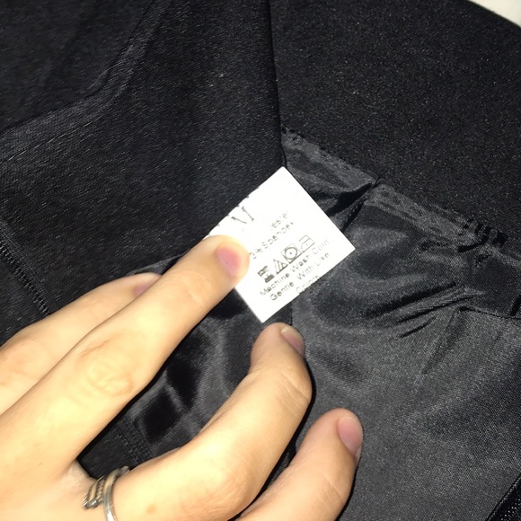 Black Suede Lace up Skirt - Picture 4 of 4